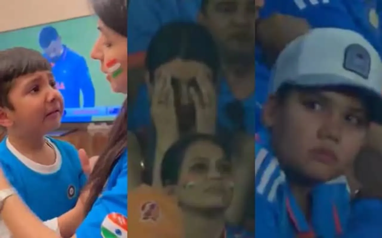 A little kid cried on team India's defeat