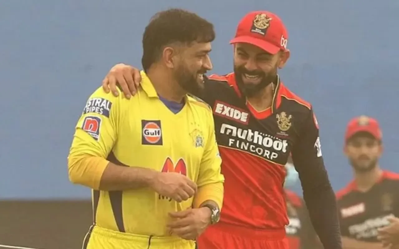 IPL TICKET BOOKING IPL 2023 TICKET BOOKING IPL MS Dhoni and Virat Kohli. (Photo Source: IPL/BCCI)