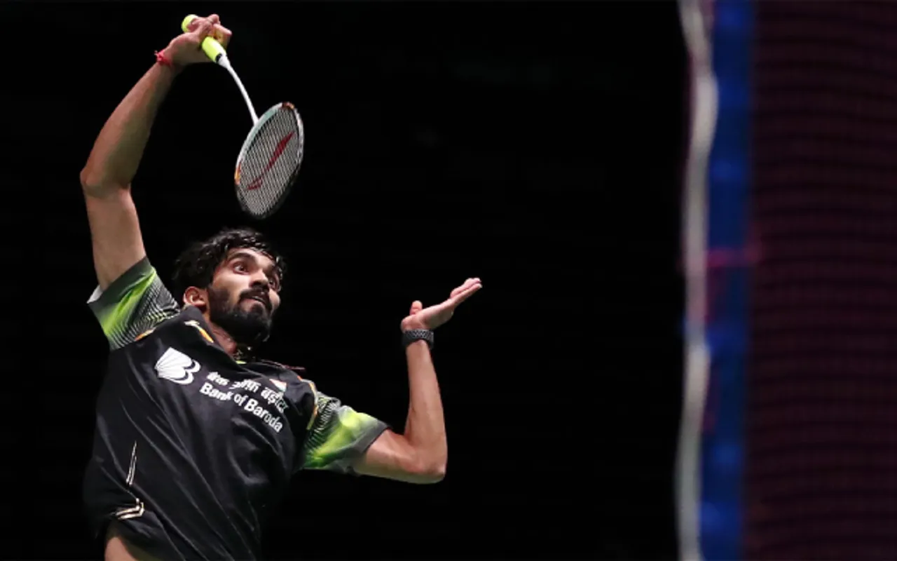 Kidambi Srikanth at Sudirman Cup 2021. (Photo via Getty Images)