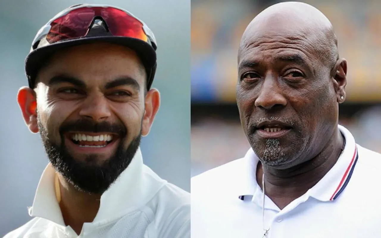 Virat Kohli and Viv Richards. (Photo Source: Twitter)