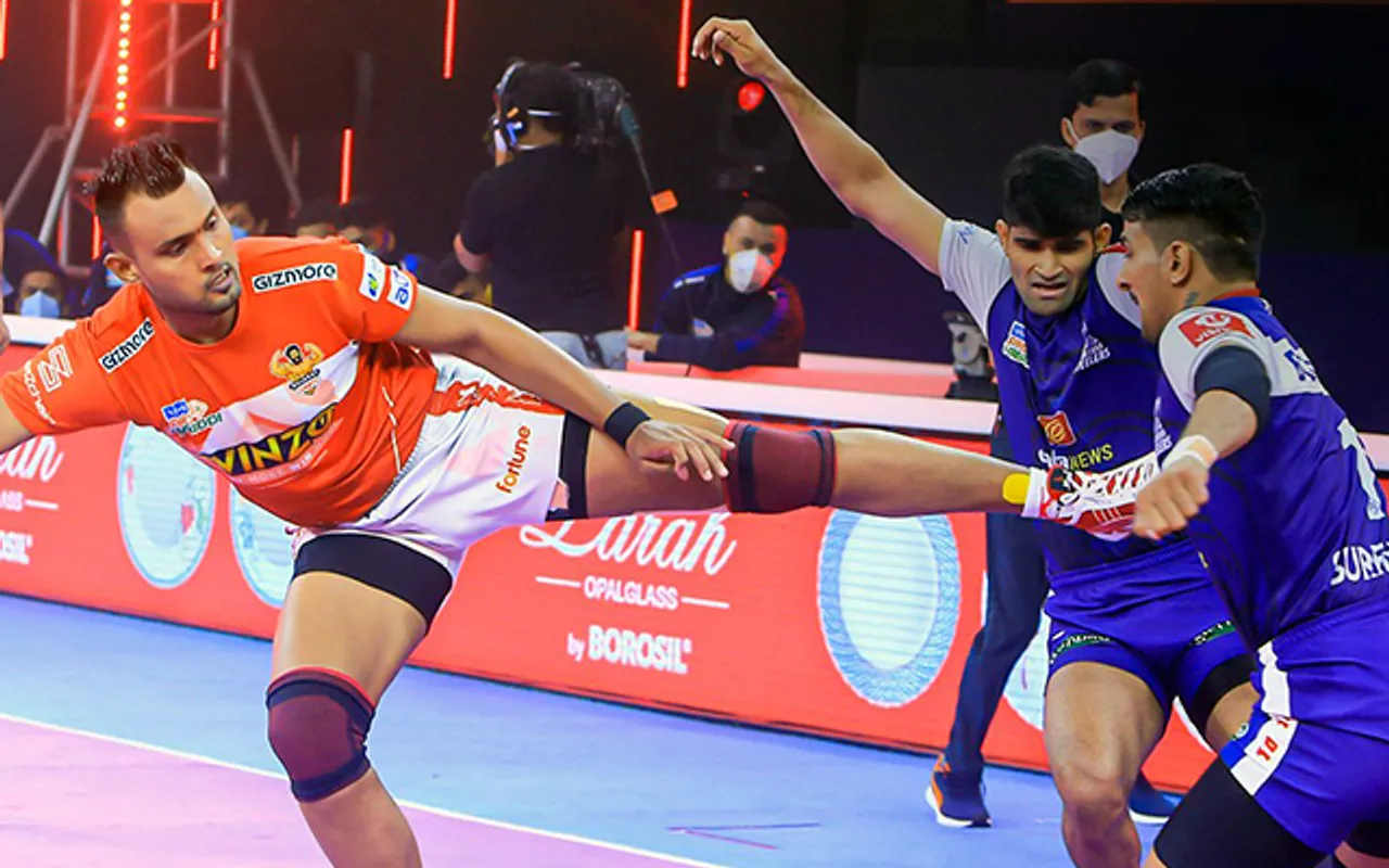 Gujarat Giants vs Haryana Steelers. (Photo Source: Twitter)