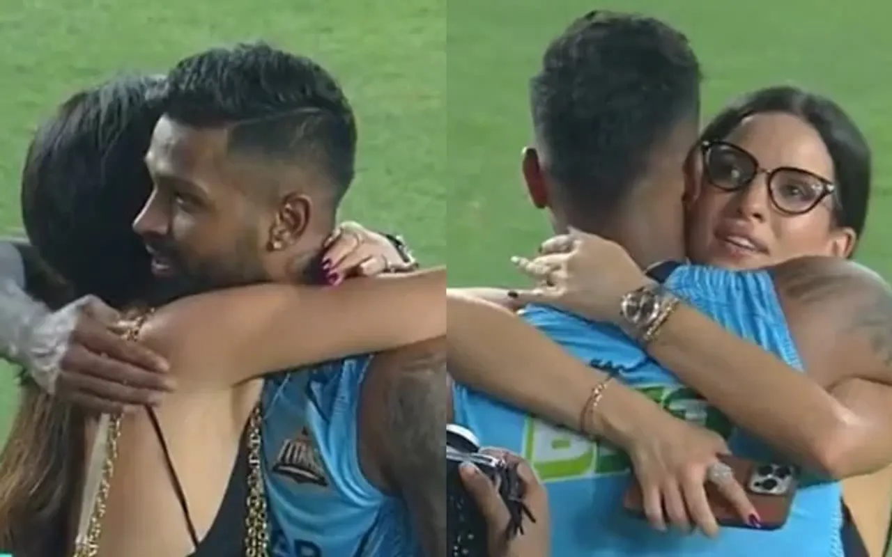 Hardik Pandya and Natasa Stankovic. (Photo Source: Twitter)