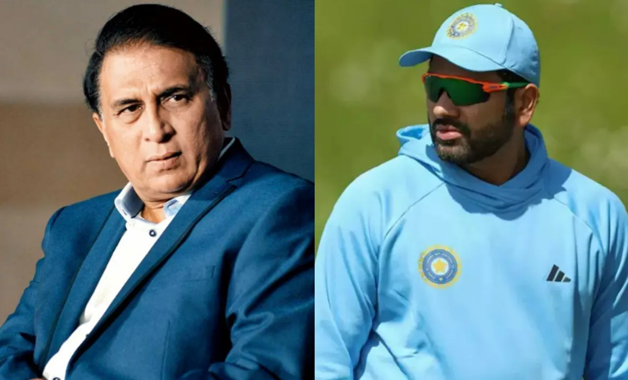 Sunil Gavaskar and Rohit Sharma (Image Source: Twitter)