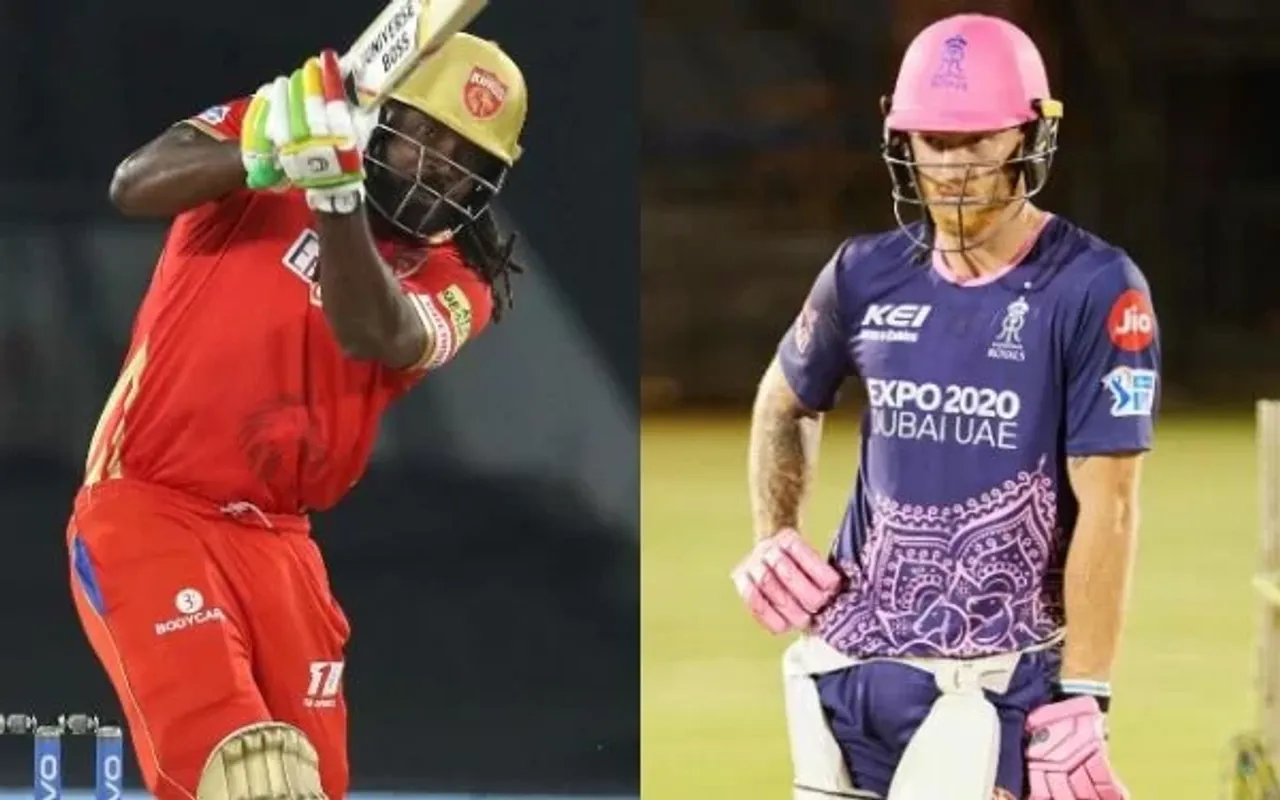 Chris Gayle and Ben Stokes. (Photo source: IPL/BCCI and Instagram)