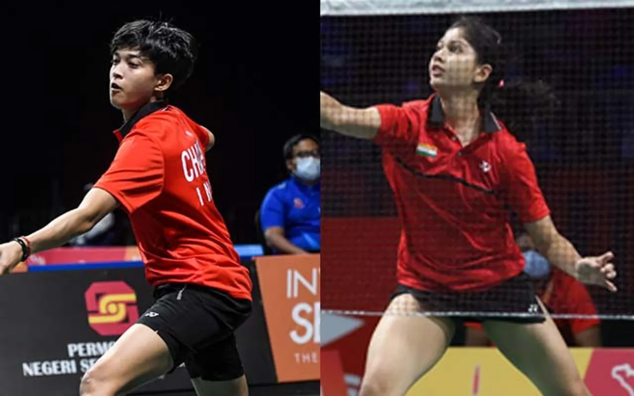 Ashmita Chaliha and Tara Shah. (Photo Source: Twitter/Badminton Asia)