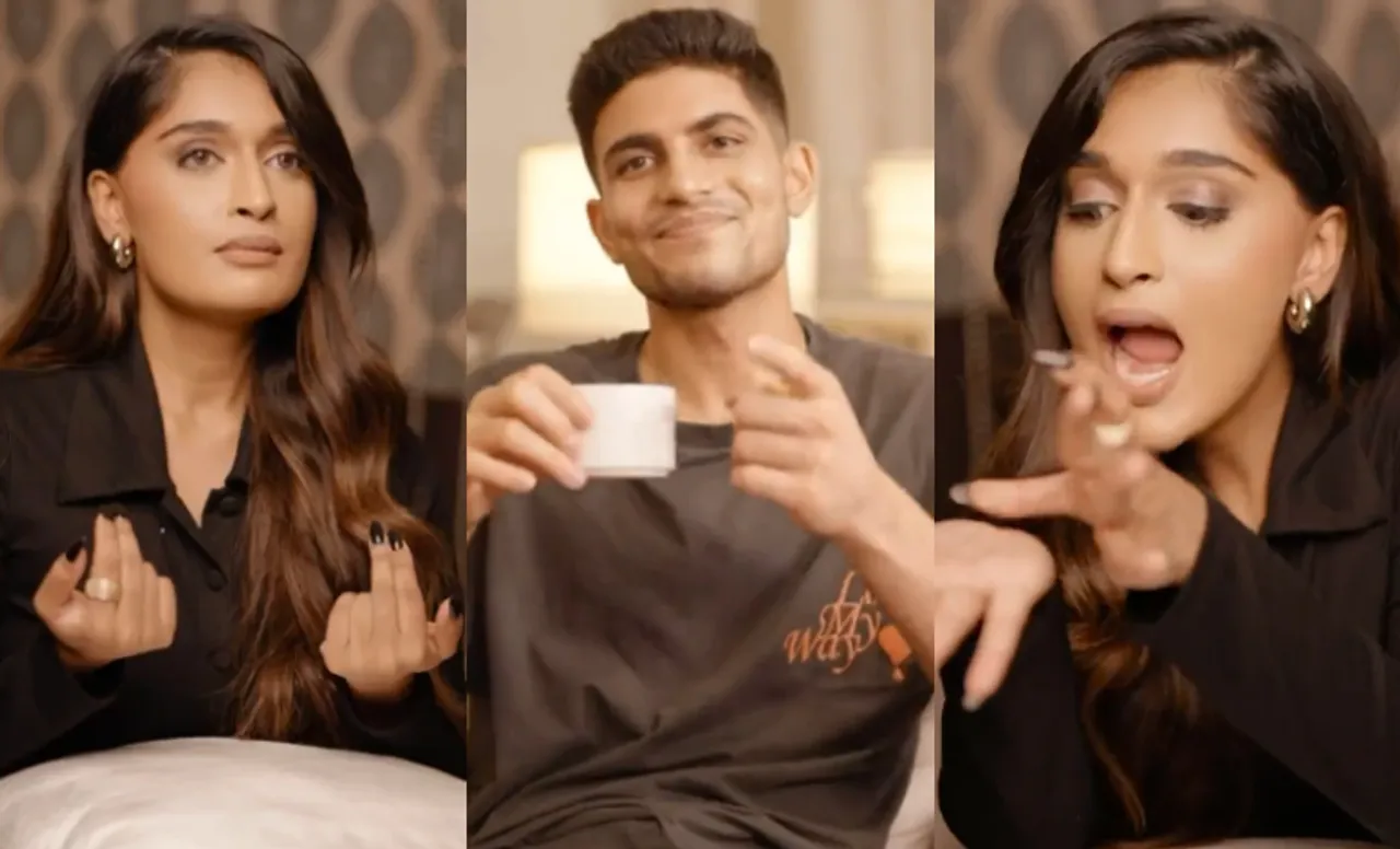 Shubman Gill with Niharika