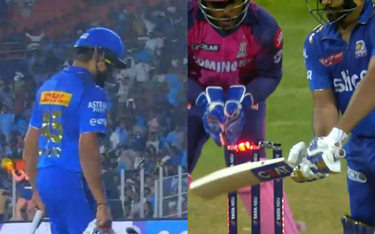 mi vs rr रोहित शर्मा