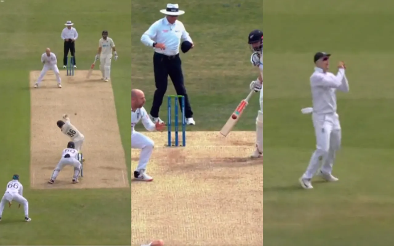 Henry Nicholls Catch Out (Photo Source : Twitter)