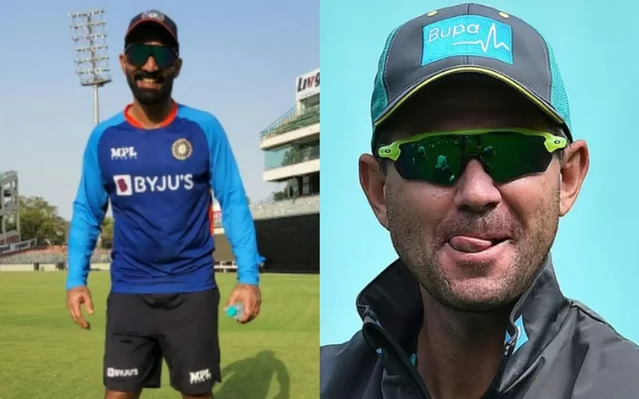 Dinesh Karthik and Ricky Ponting (Photo Source: Twitter)