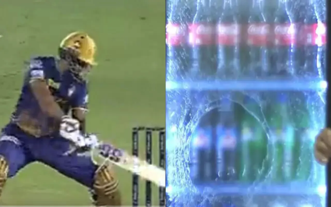 Nitish Rana Shot. (Photo Source: Dinsey+Hotstar)