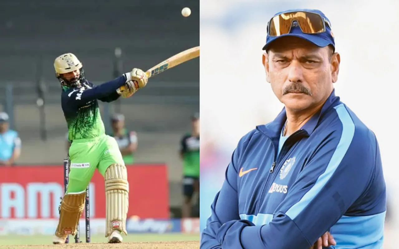 Dinesh Karthik and Ravi Shastri. (Photo Source: BCCI)