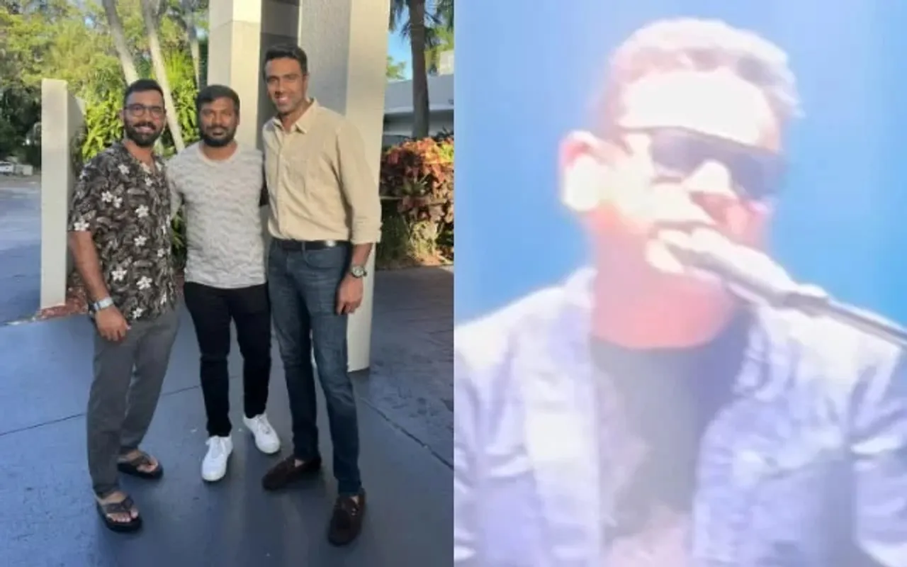 सीरीज के बीच में इस मशहूर सिंगर के कॉन्सर्ट में चले गए दिनेश कार्तिक और रविचंद्रन अश्विन