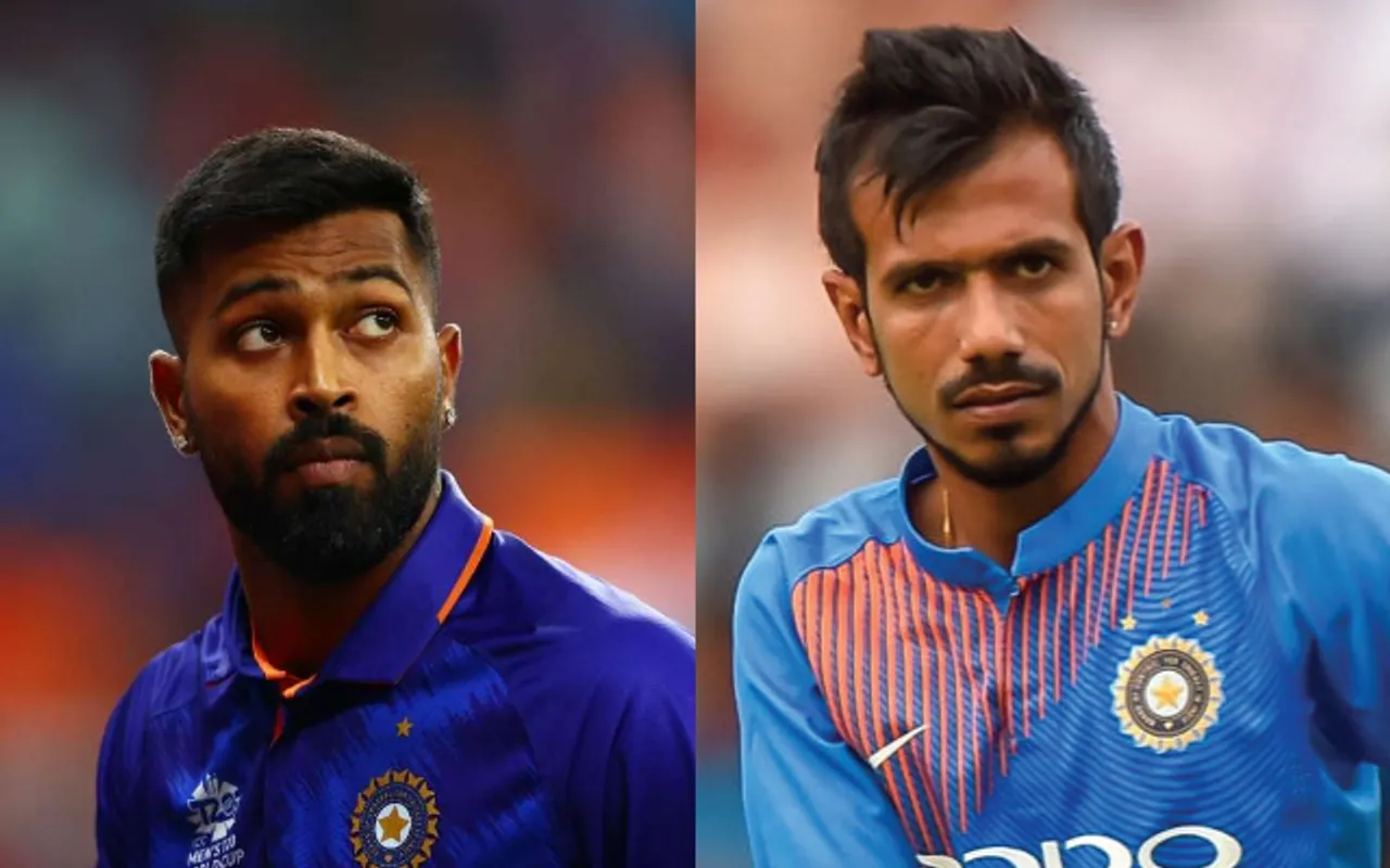 हार्दिक पांडया ने दी चहल को गाली हार्दिक पांडया चहल hardik pandya , Yuzvendra Chahal (Image Source: Twitter)
