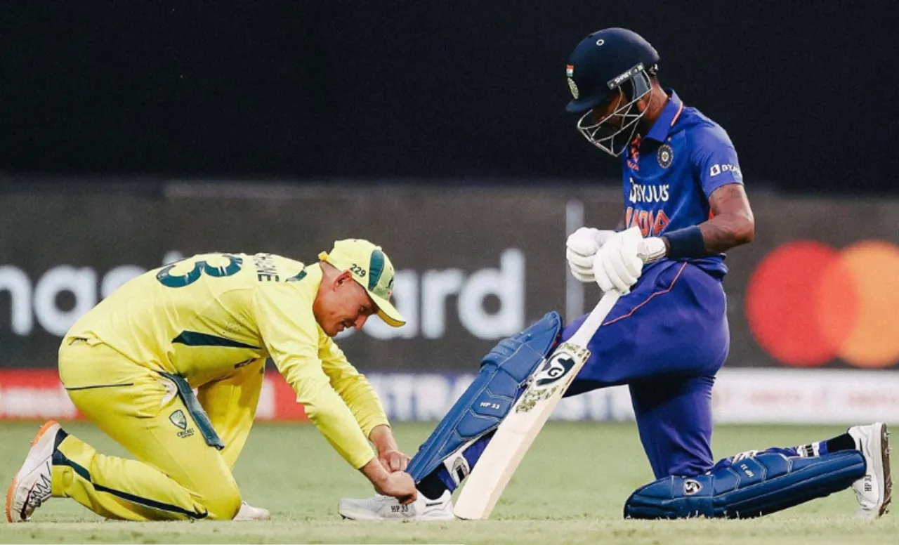 Marnus Labuschagne and Hardik Pandya (Image Source: Twitter)