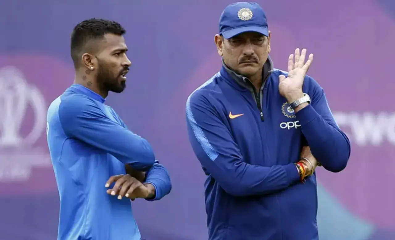 Hardik Pandya and Ravi Shastri