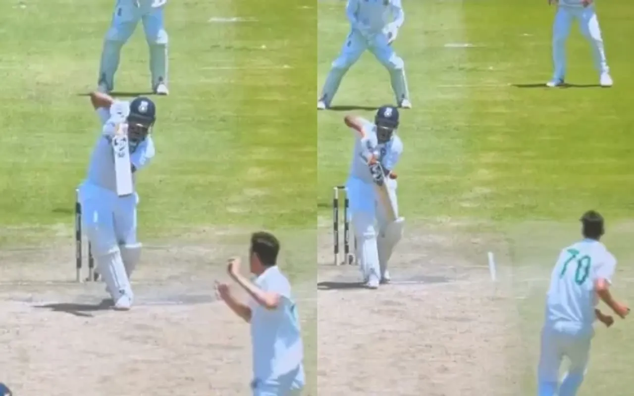 Rishabh Pant and Marco Jansen. (Photo source: Twitter)
