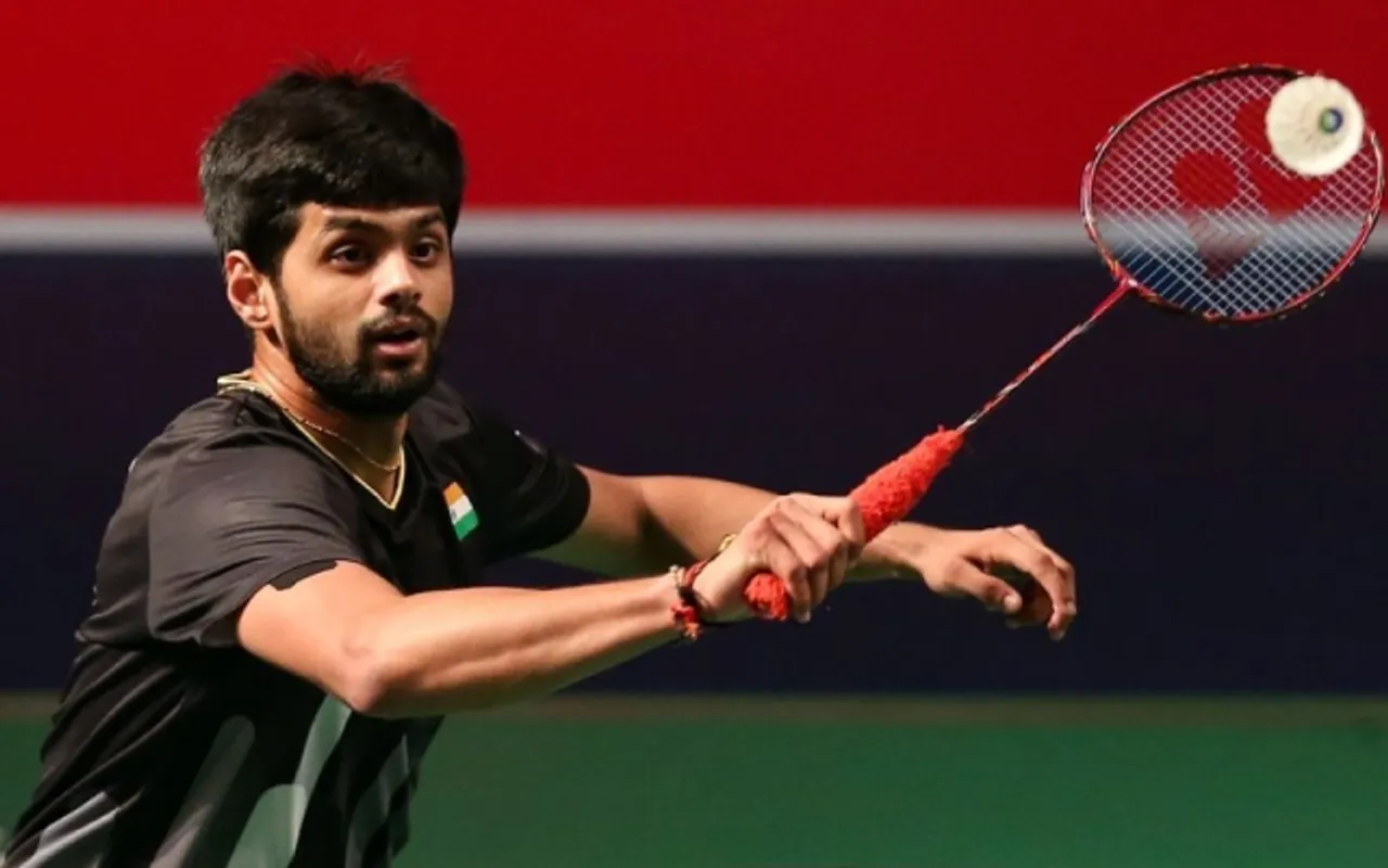 B Sai Praneeth at Sudirman Cup. (Photo via Getty Images)