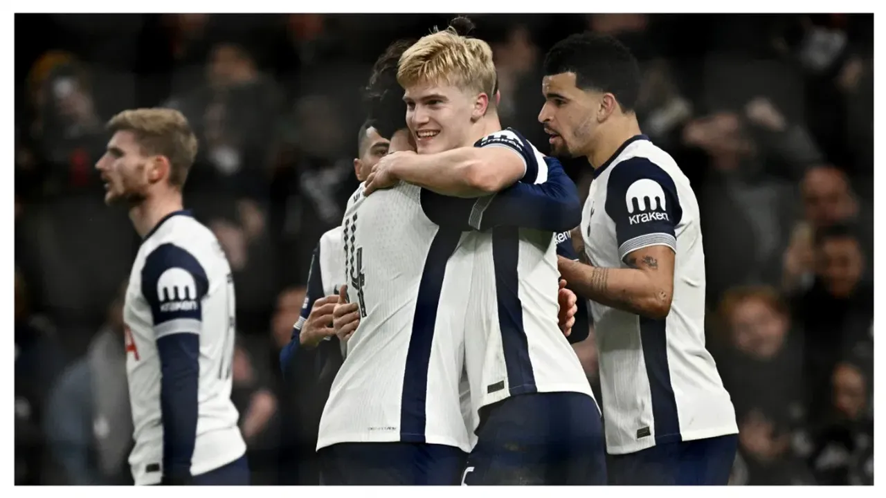 Tottenham beat Liverpool in EFL semifinal first leg with Bergvall goal