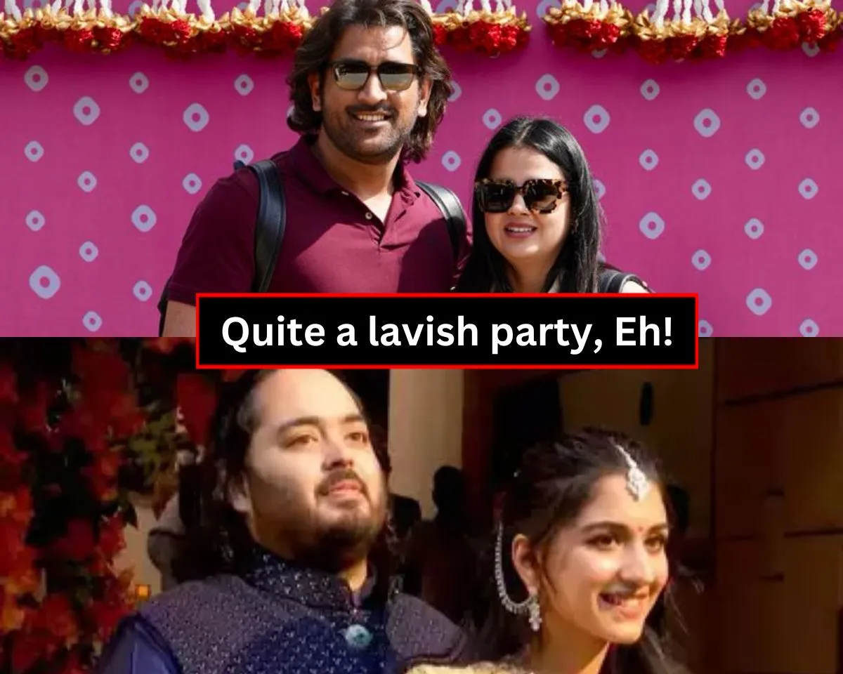 MS Dhoni and Sakshi attending Anant Ambani and Radhika Merchant's pre-wedding festivities