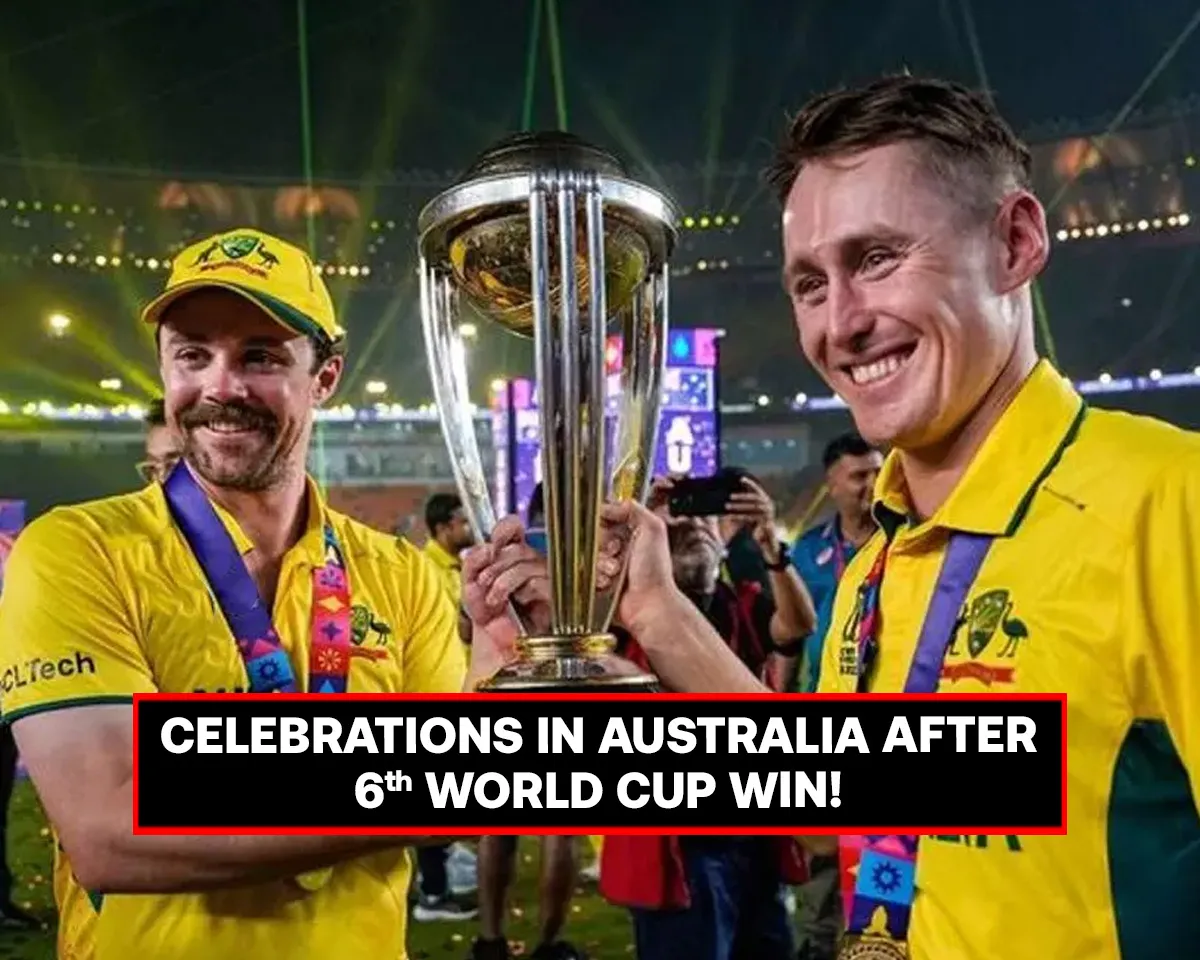 Celebrations in Australia after 6th World Cup Win