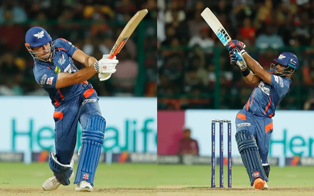 Marcus Stoinis (left) and Nicholas Pooran (right)