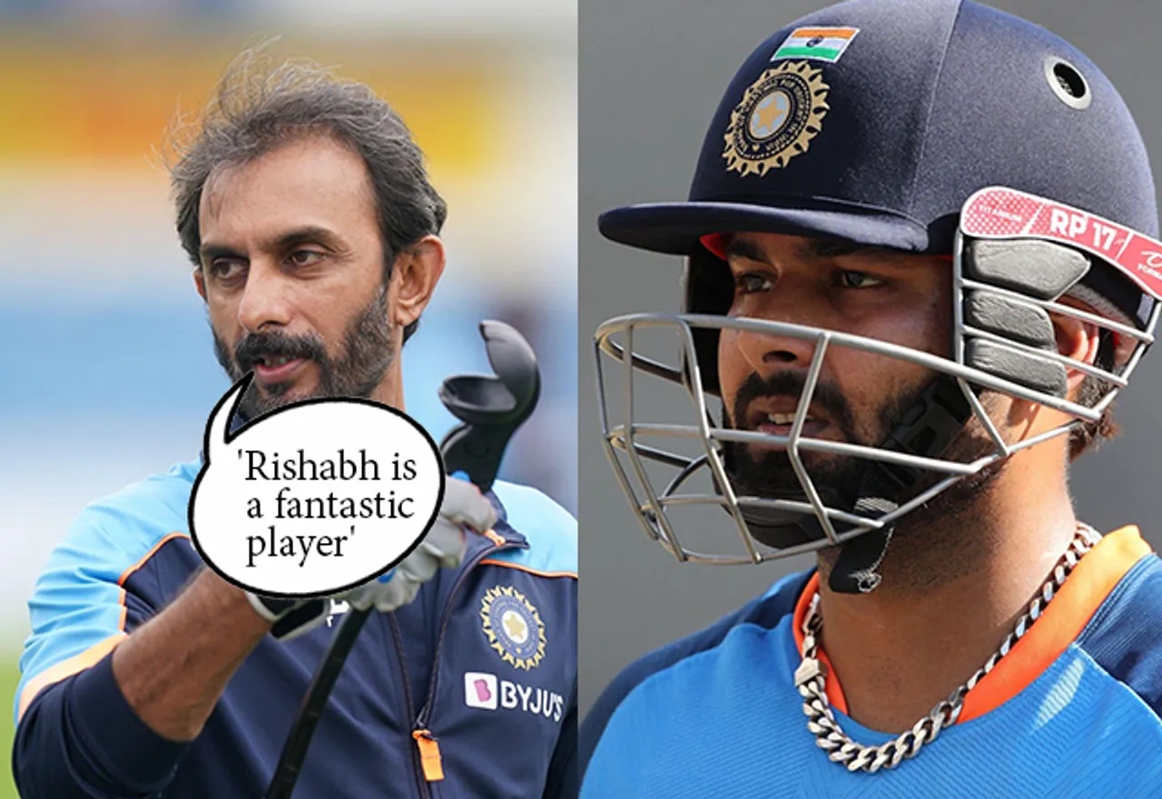 Rishabh Pant and Vikram Rathour