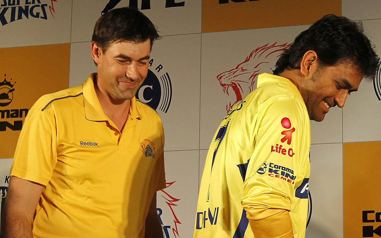 MS Dhoni and Stephen Fleming