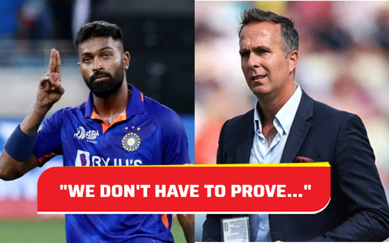 Hardik Pandya and Michael Vaughan