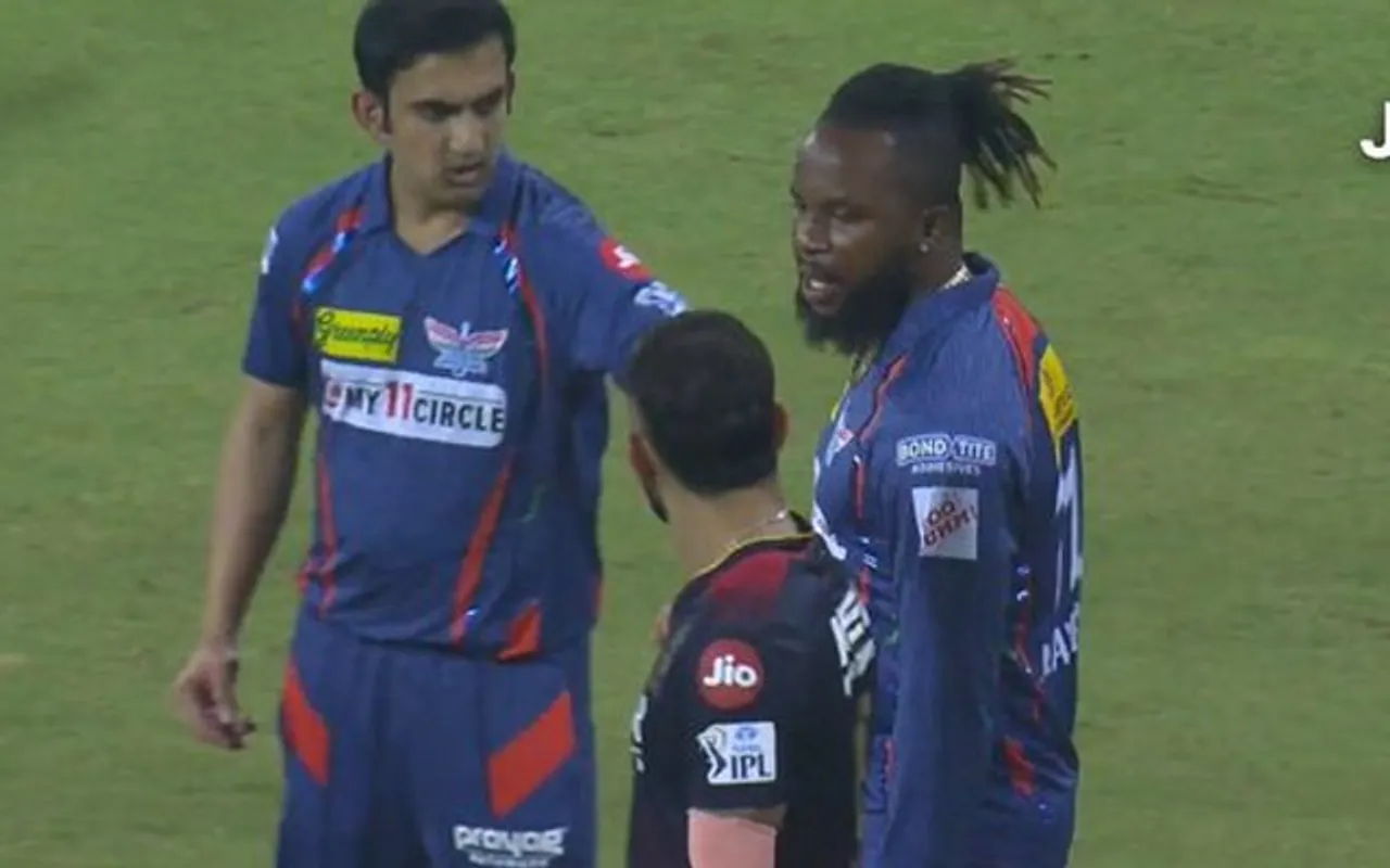 Virat Kohli, Kyle Mayers and Gautam