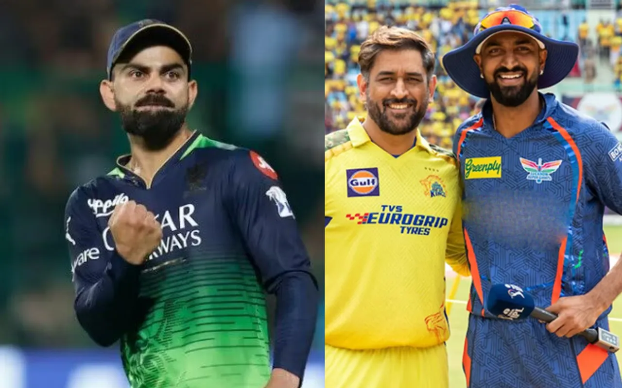 Virat Kohli, MS Dhoni & Krunal Pandya