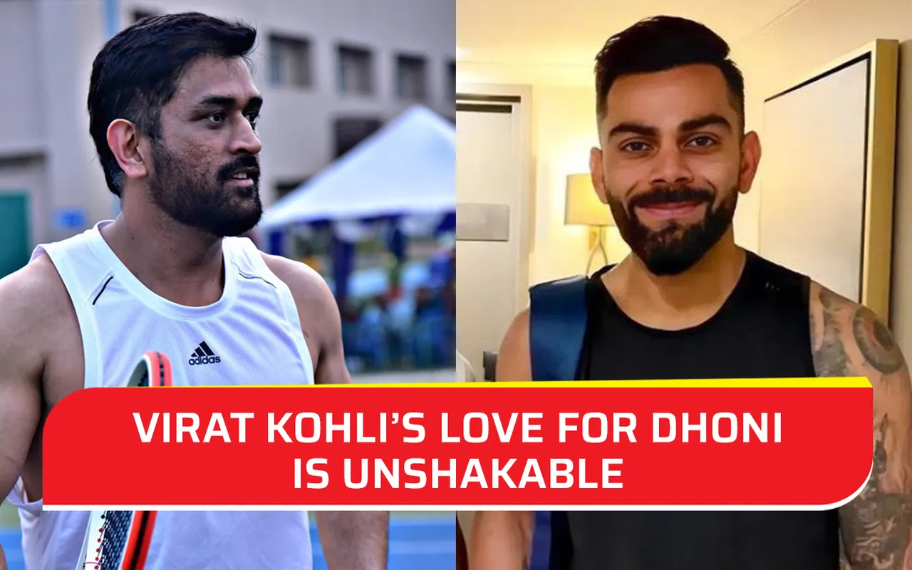 MS Dhoni (left) and Virat Kohli (right)