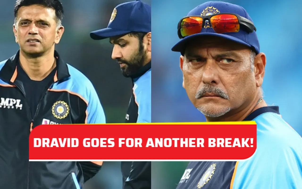 Ravi Shastri and Rahul Dravid
