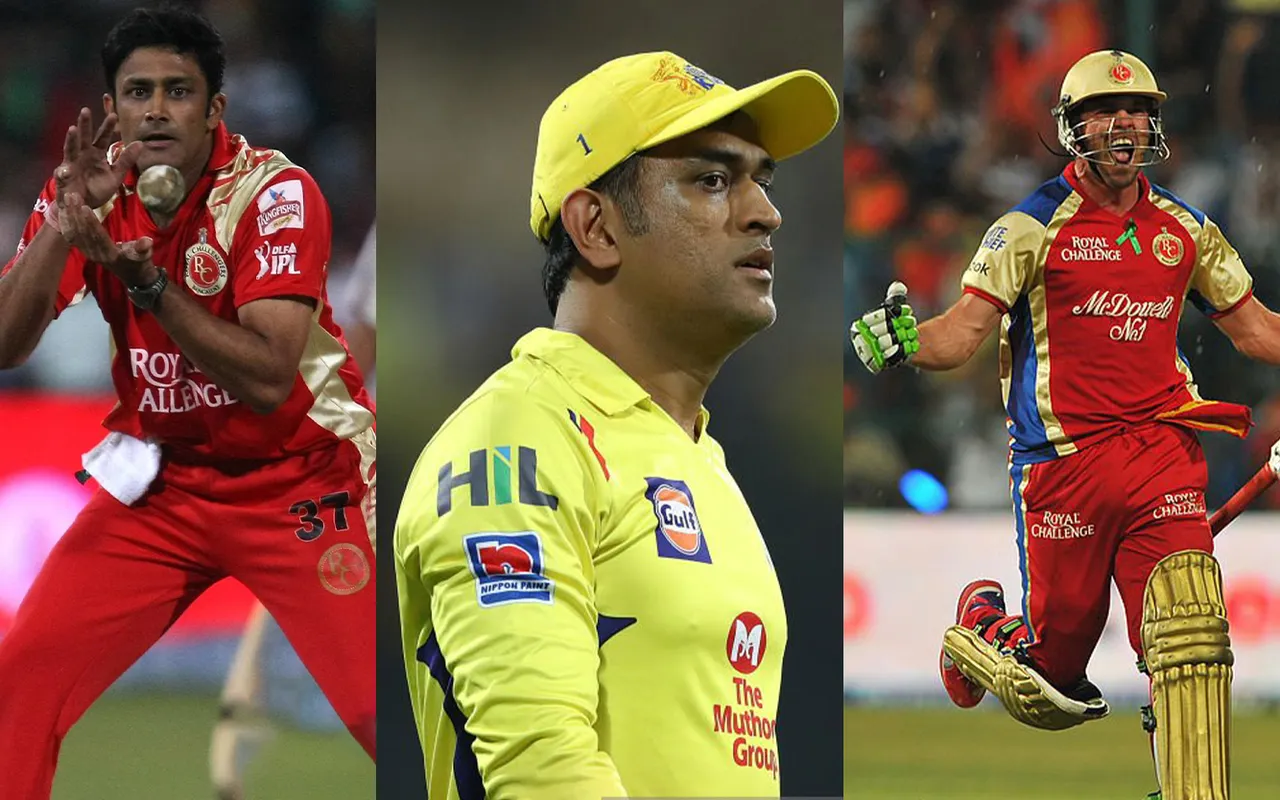 MS Dhoni ABD Anil Kumble