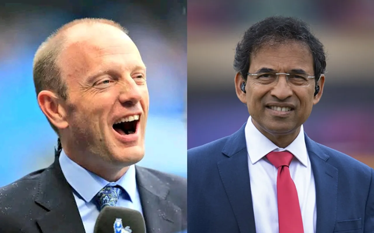 Peter Drury and Harsha Bhogle
