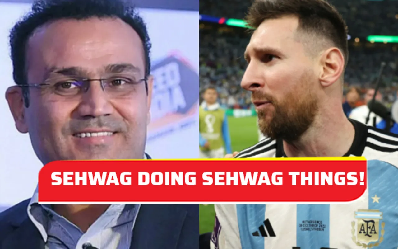 Lionel Messi and Virender Sehwag