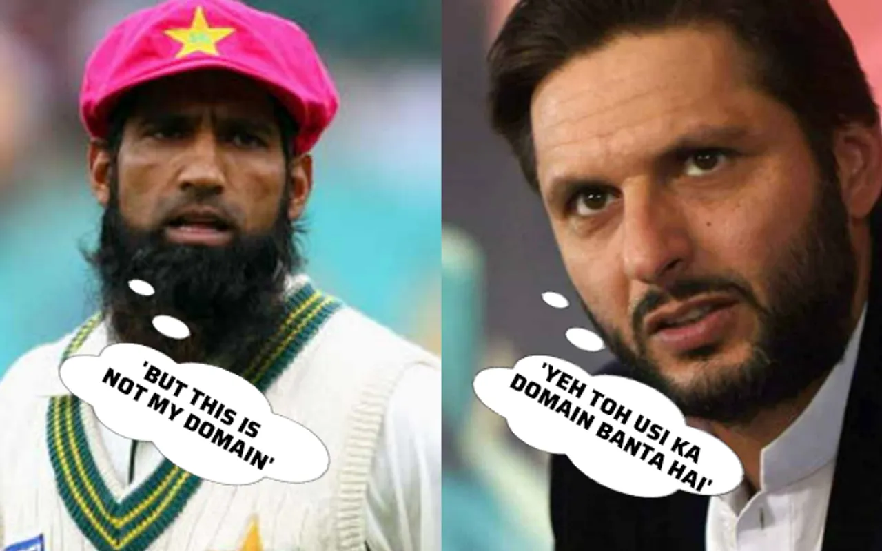 Shahid Afridi and Mohammad Yousuf