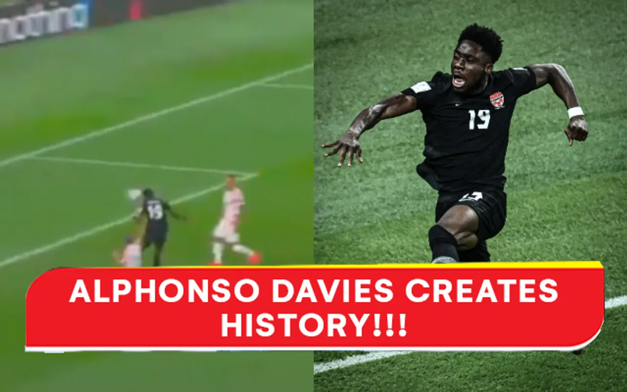 Watch: Alphonso Davies scripts history as he scores first ever goal for Canada in FIFA World Cup