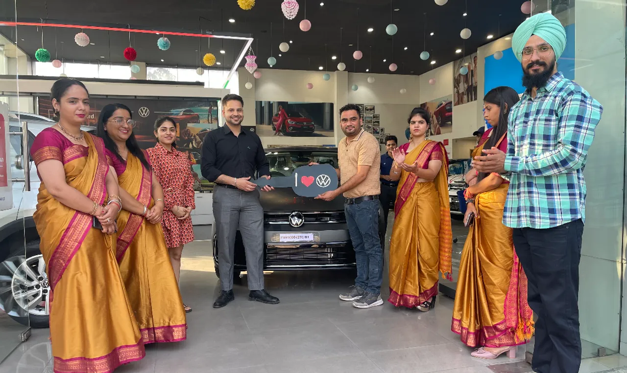 Customers taking delivery of Volkswagen Virtus in Punjab.jpg