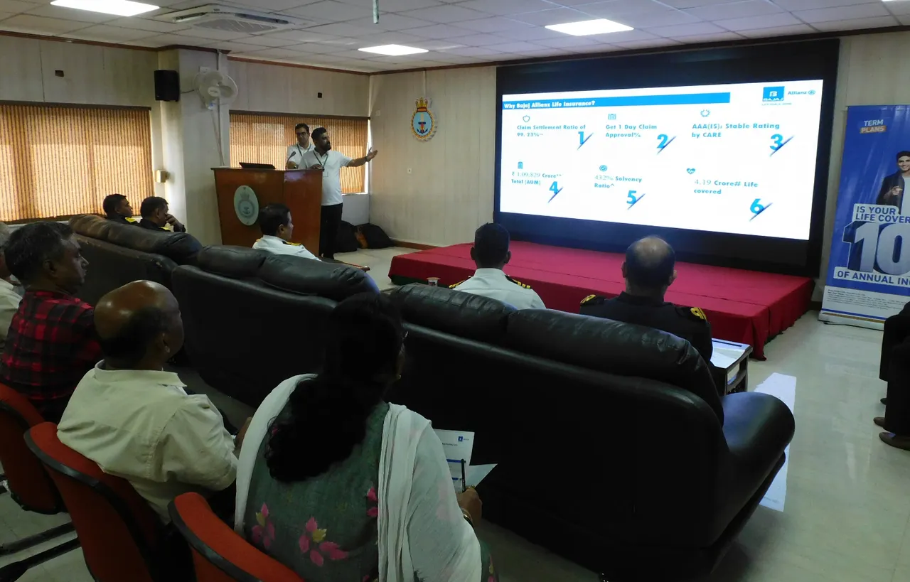 Bajaj Allianz Holds Financial Awareness Sessions for Navy Staff
