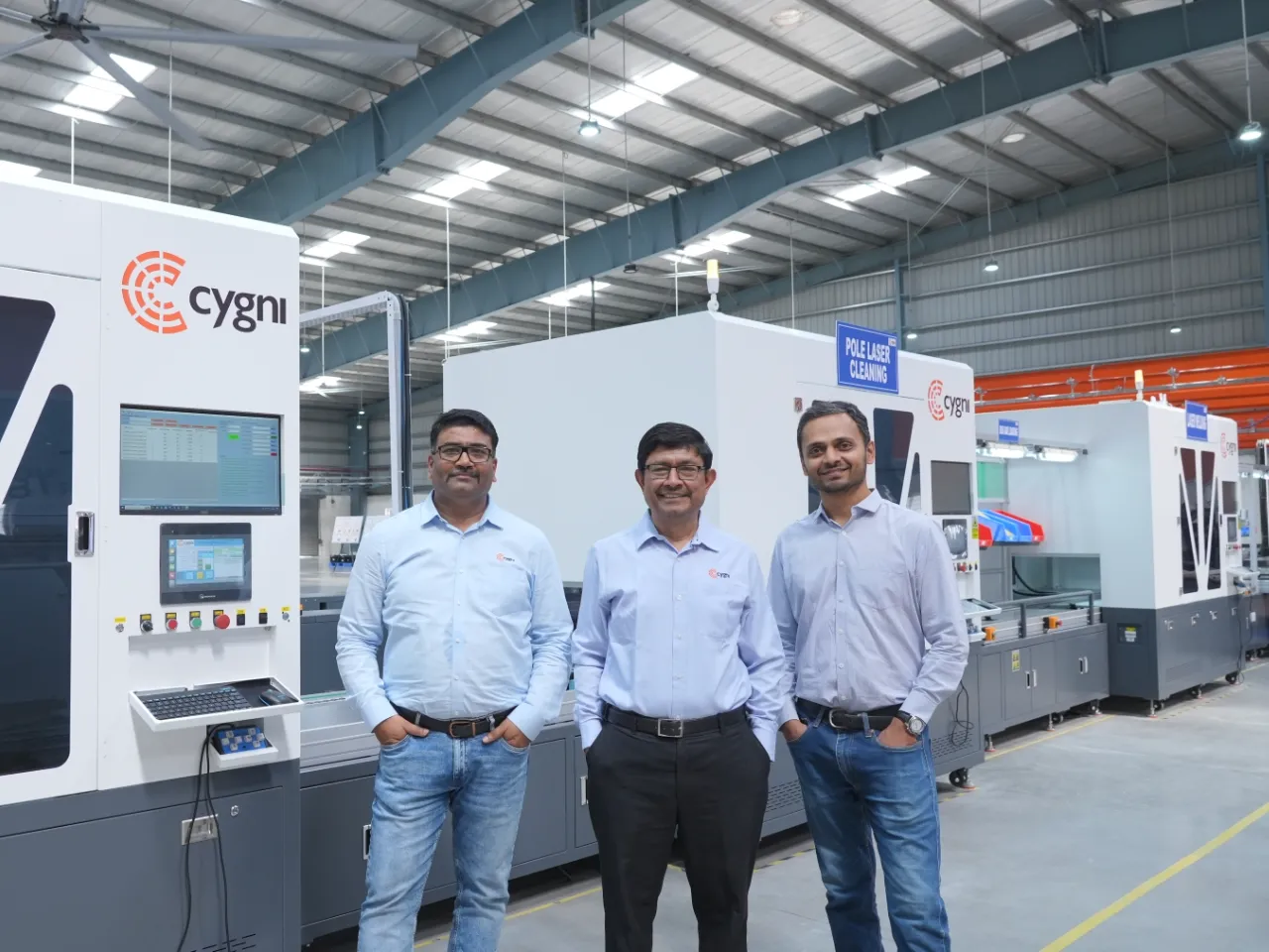 Mr. Venkat Rajaram, Cygni Energy, Founder & CEO, along with Vipin and Gautam.JPG