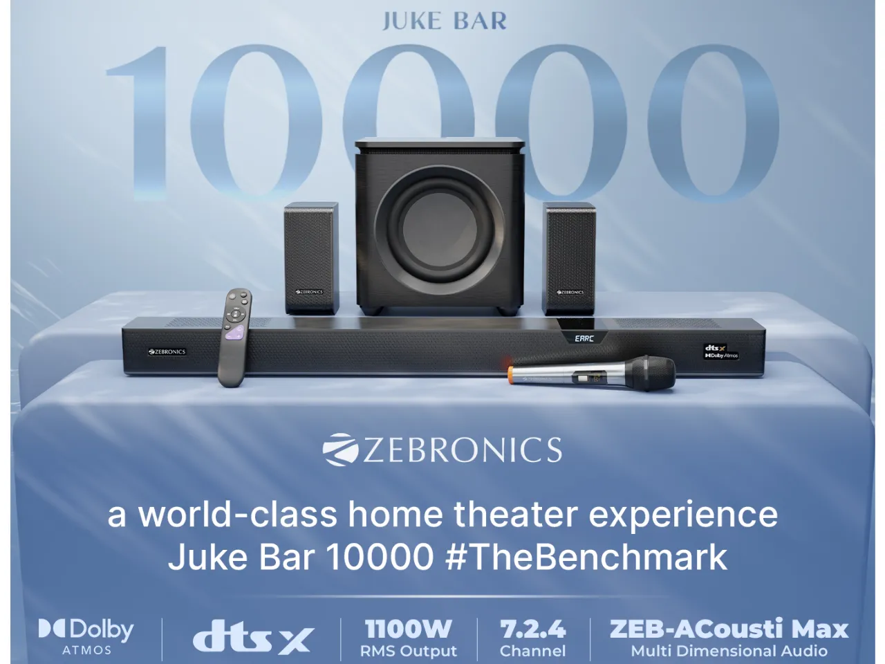 Zebronics Launches  Zeb Juke Bar 10000 Soundbar in India