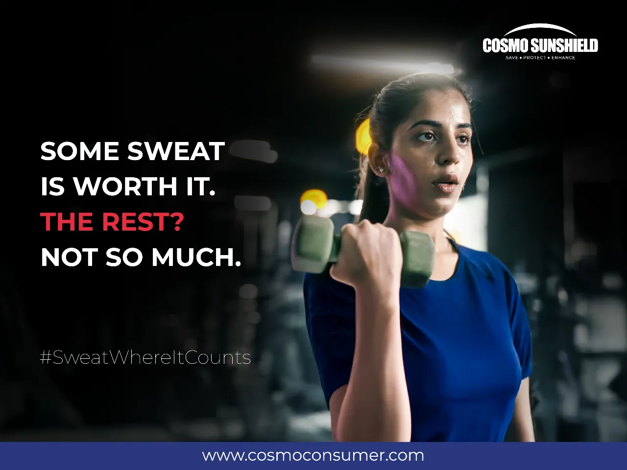 Cosmo Sunshield Launches #SweatWhereItCounts Campaign Film