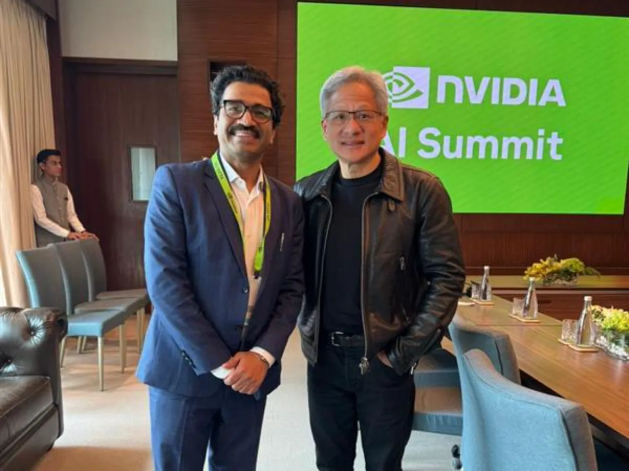 Sunil Gupta, Co-founder, CEO & Managing Director, Yotta and Jensen Huang, CEO, NVIDIA