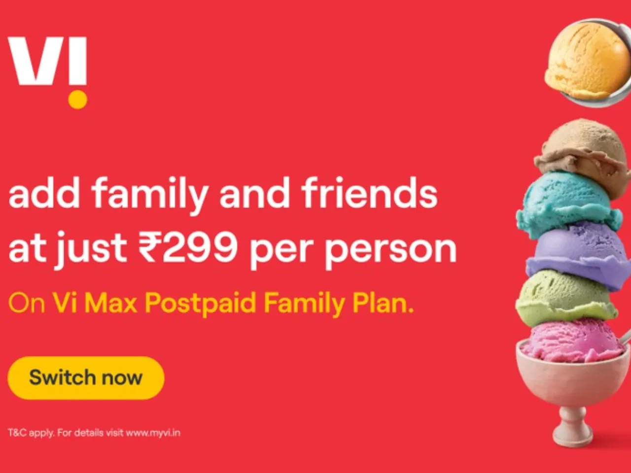 Vi Family Postpaid Plans Now Support 8 Add-on Members at Rs 299