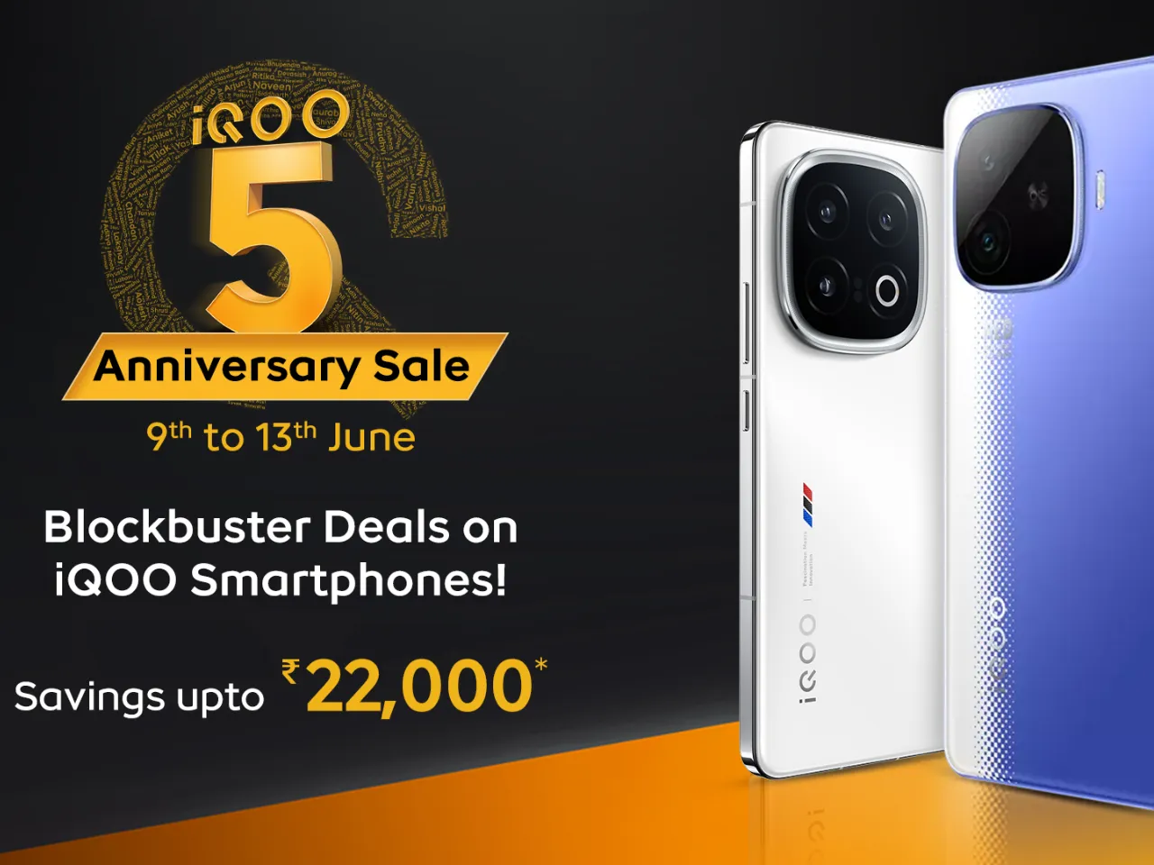 iQOO Begins Five-Year Anniversary Sale on Smartphones