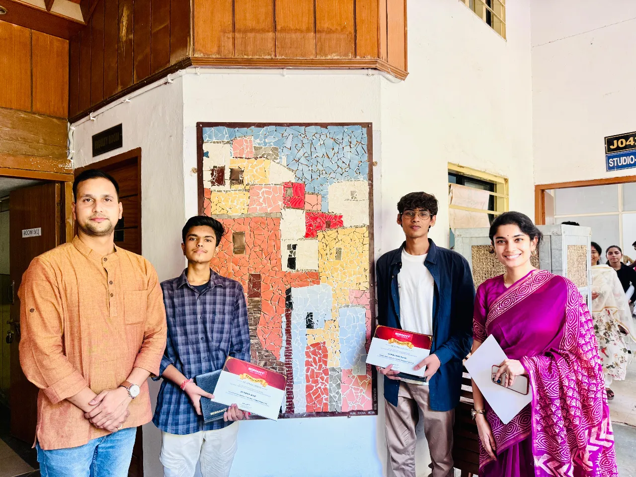 Somany Ceramics, Madhav Institute of Technology & Science Lead Tile Recycling Art Project