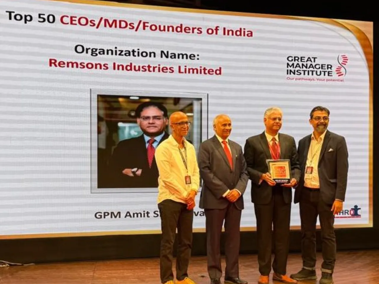 Remsons Group CEO Amit Srivastava honoured by Great Manager Institute.jpeg