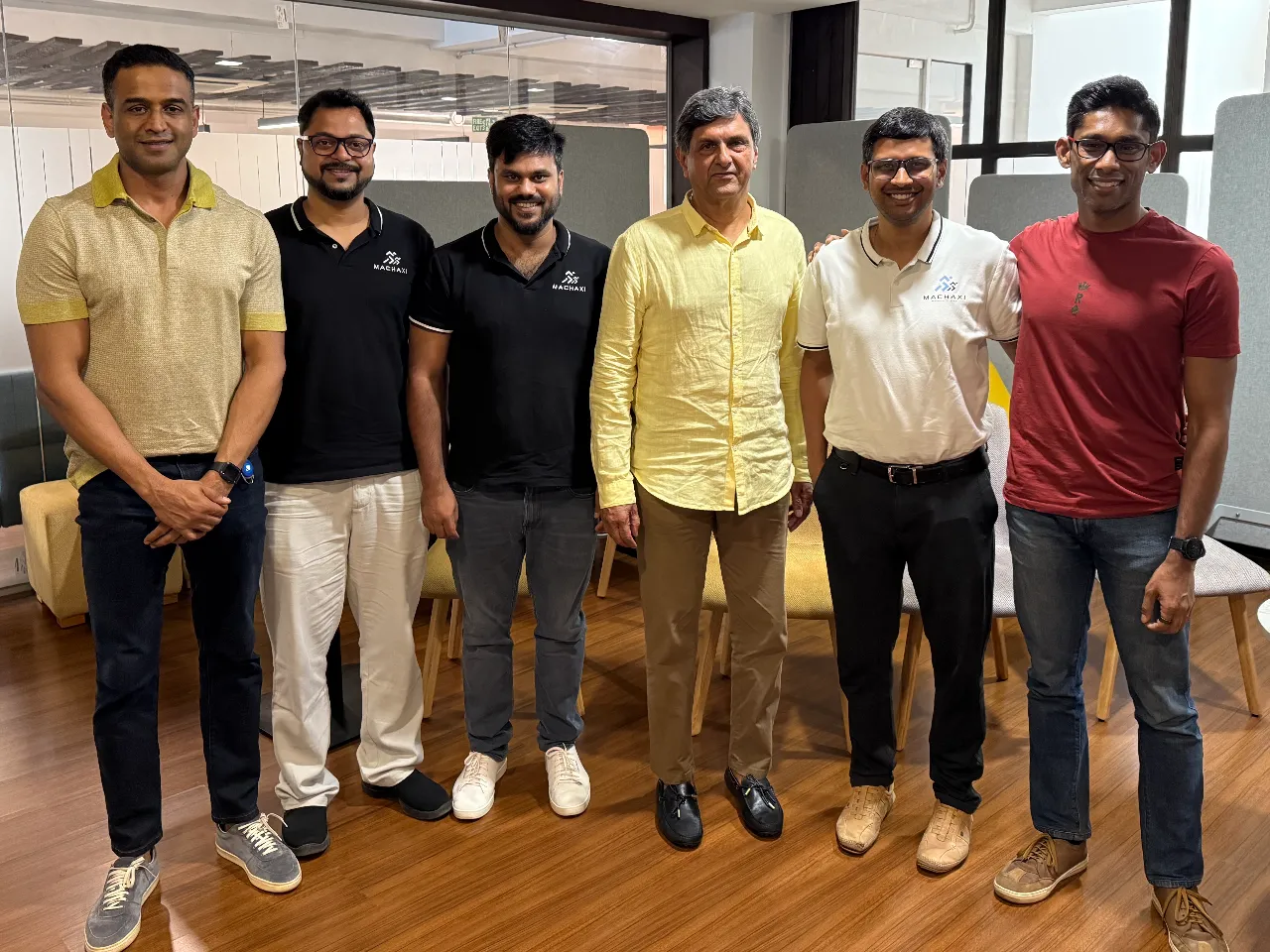 Machaxi Founders-Mr. Nithin Kamath, Mr. Ashish Anand, Mr. Tushar Raj, Mr. Prakash Padukone, Mr. Pratish Raj, and Mr. Dilip Kumar.