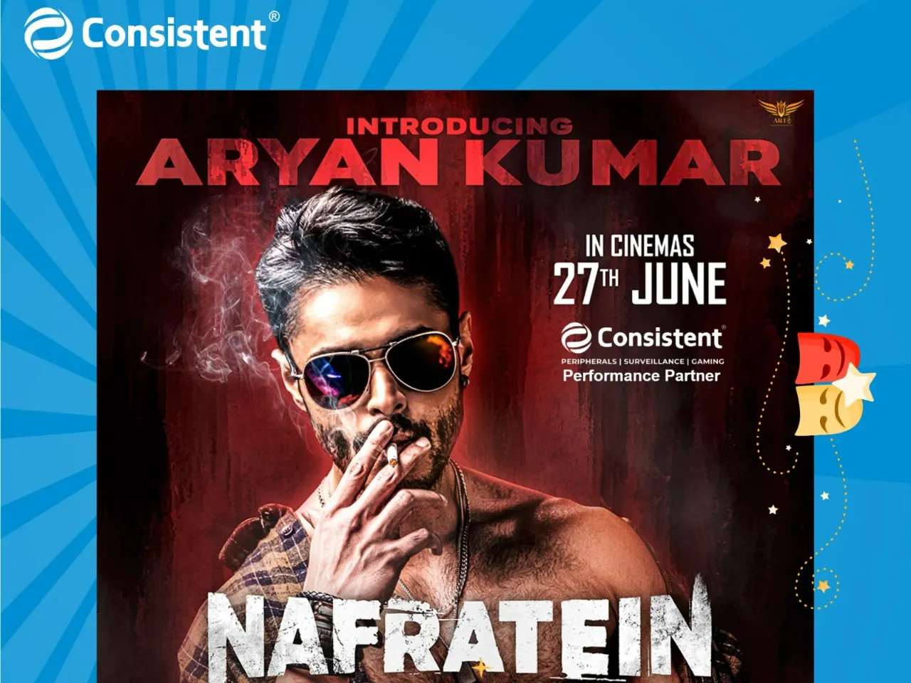 Consistent Supports Rising Talent Aryan Kumar with Nafratein Movie Partnership