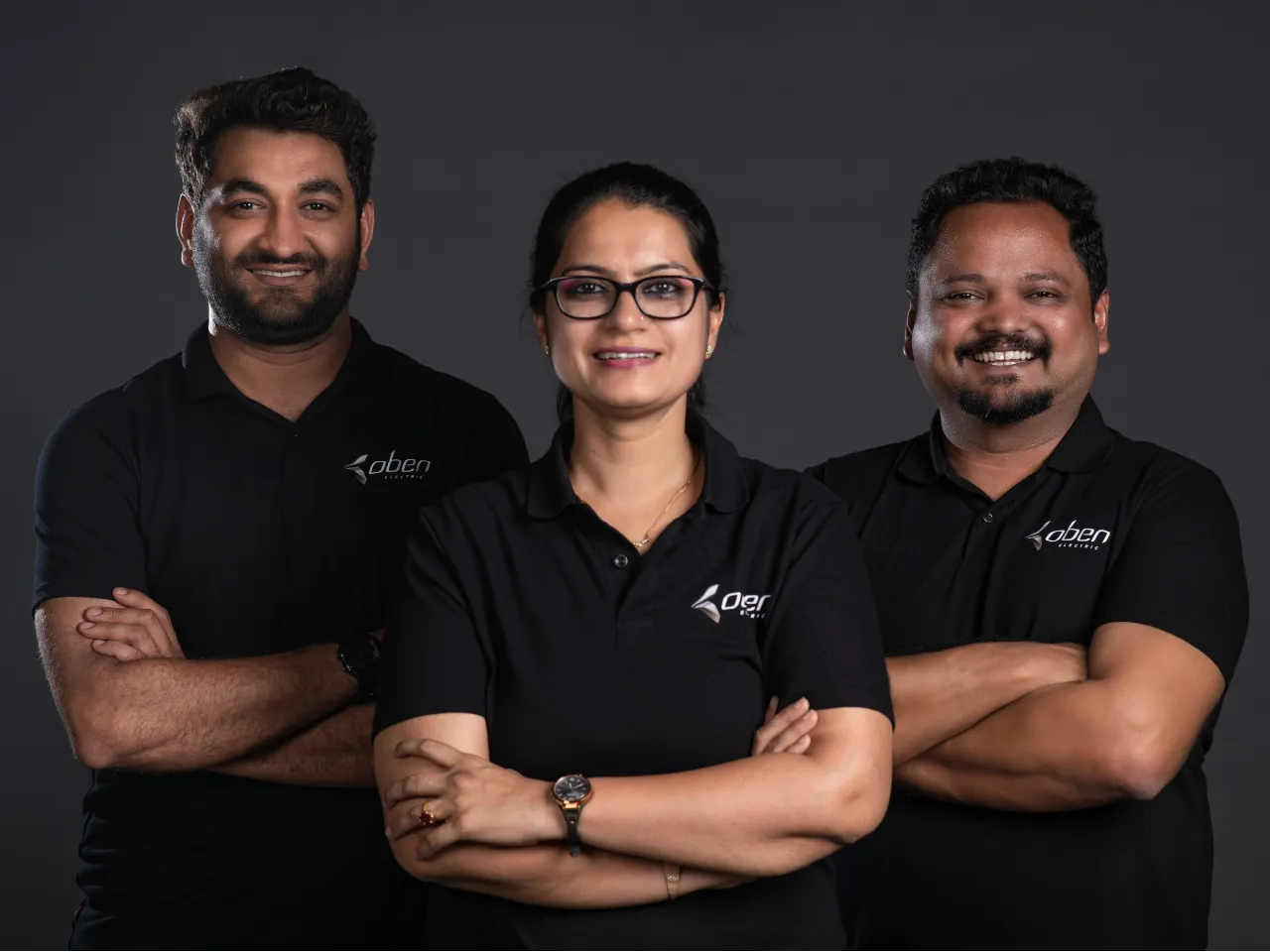 Mr  Sagar Thakkar Co founder  and CPO at Oben Electric Ms  Madhumita Agrawal Founder and CEO at Oben EV Mr Dinkar Agrawal Founder CTO and COO at Oben Electric